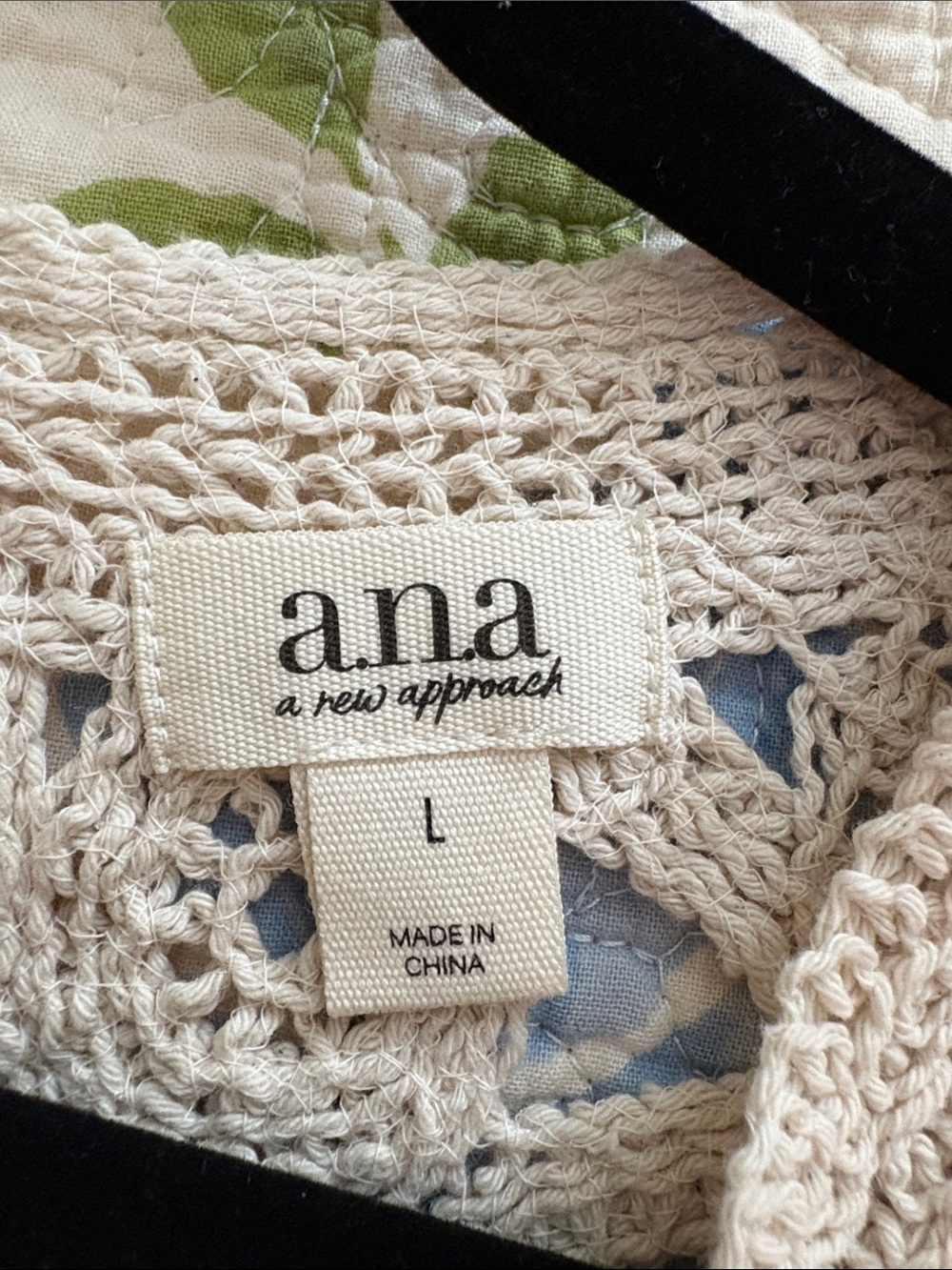 a.n.a Cream Crochet Tank Top - Picture 6 of 6